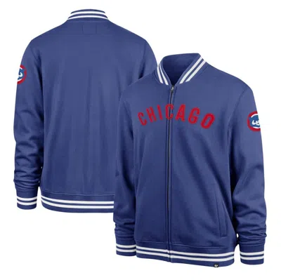 47 ' Royal Chicago Cubs Wax Pack Pro Camden Full-zip Track Jacket In Blue
