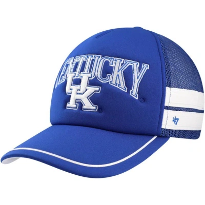 47 ' Royal Kentucky Wildcats Sideband Trucker Adjustable Hat In Blue