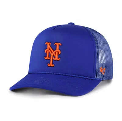 47 ' Royal New York Mets Foamo Trucker Snapback Hat In Blue