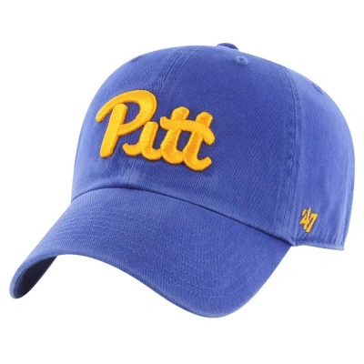 47 ' Royal Pitt Panthers Clean Up Adjustable Hat In Blue