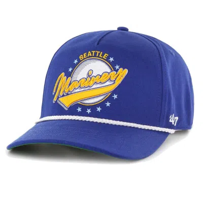 47 ' Royal Seattle Mariners Wax Pack Collection Premier Hitch Adjustable Hat In Blue