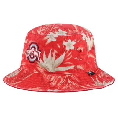 47 ' Scarlet Ohio State Buckeyes Tropicalia Bucket Hat