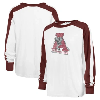 47 ' White Alabama Crimson Tide Premier Caribou Raglan Long Sleeve T-shirt