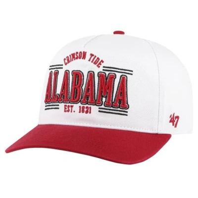47 ' White Alabama Crimson Tide Streamline Hitch Adjustable Hat