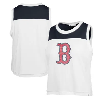 47 ' White Boston Red Sox Premier Zoey Waist Length Tank Top