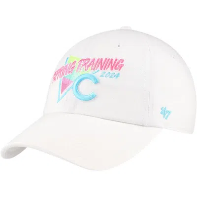 47 ' White Chicago Cubs 2024 Spring Training Vapor Wave Clean Up Adjustable Hat
