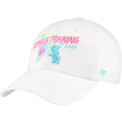 47 ' White Chicago White Sox 2024 Spring Training Vapor Wave Clean Up Adjustable Hat