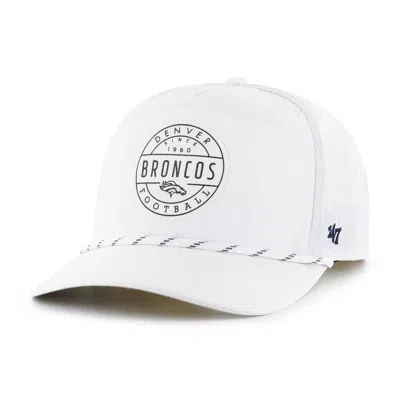 47 ' White Denver Broncos Surburbia Hitch Adjustable Hat