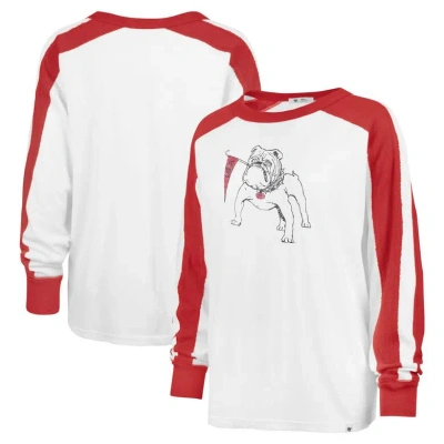 47 ' White Georgia Bulldogs Premier Caribou Raglan Long Sleeve T-shirt