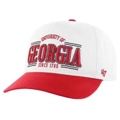 47 ' White Georgia Bulldogs Streamline Hitch Adjustable Hat