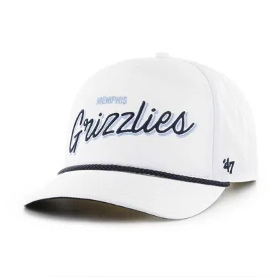 47 ' White Memphis Grizzlies Fairway Hitch Brrr Adjustable Hat