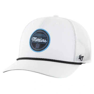 47 ' White Miami Marlins Fairway Trucker Adjustable Hat