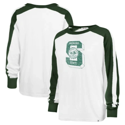 47 Brand '47 White Michigan State Spartans Premier Caribou Long Sleeve T-shirt
