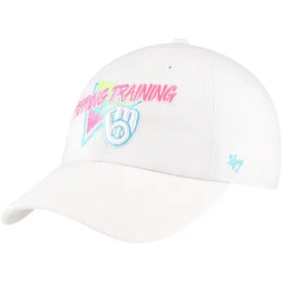 47 ' White Milwaukee Brewers 2024 Spring Training Vapor Wave Clean Up Adjustable Hat