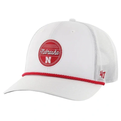 47 ' White Nebraska Huskers Fairway Trucker Adjustable Hat
