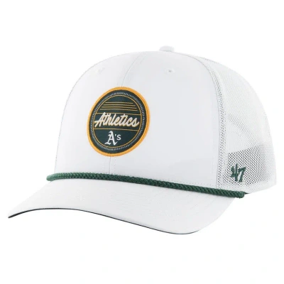 47 ' White Oakland Athletics Fairway Trucker Adjustable Hat