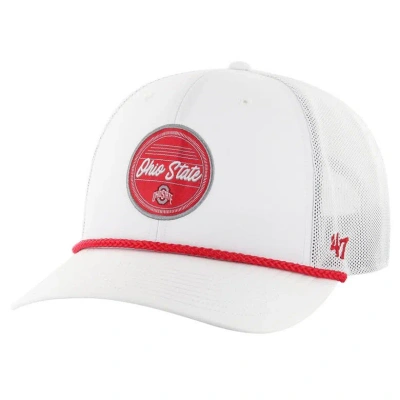 47 ' White Ohio State Buckeyes Fairway Trucker Adjustable Hat