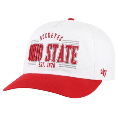 47 ' White Ohio State Buckeyes Streamline Hitch Adjustable Hat