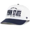 47 '47 WHITE PENN STATE NITTANY LIONS STREAMLINE HITCH ADJUSTABLE HAT
