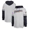 47 '47 WHITE SAN DIEGO PADRES PINSTRIPE DOUBLE HEADER PULLOVER HOODIE
