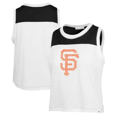 47 Brand '47 White San Francisco Giants Premier Zoey Waist Length Tank Top