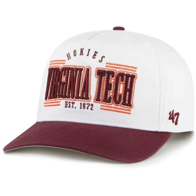 47 ' White Virginia Tech Hokies Streamline Hitch Adjustable Hat