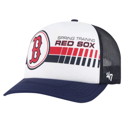 47 '  White/white Boston Red Sox 2024 Spring Training Foam Trucker Adjustable Hat