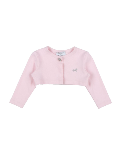 Monnalisa Wrap Cardigans In Pink