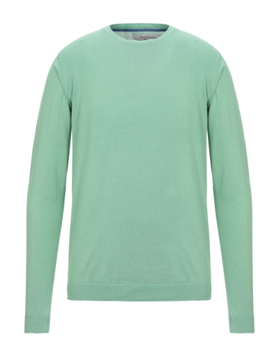 Fred Mello Sweaters In Light Green