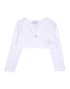 Monnalisa Kids' Wrap Cardigans In White