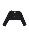 Monnalisa Kids' Wrap Cardigans In Black