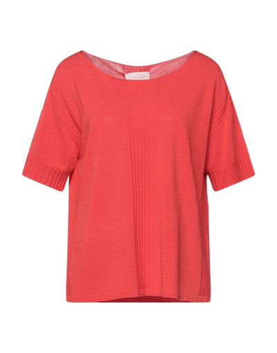 Tabaroni Cashmere Sweaters In Red