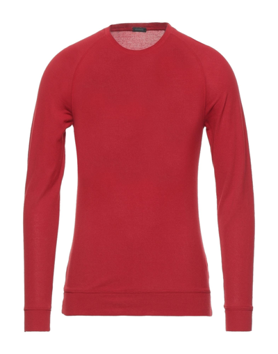 Zanone Sweaters In Red