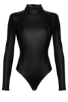 Wolford Leather Body In Black