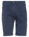 Daniele Alessandrini Man Shorts & Bermuda Shorts Midnight Blue Size 30 Cotton, Lycra