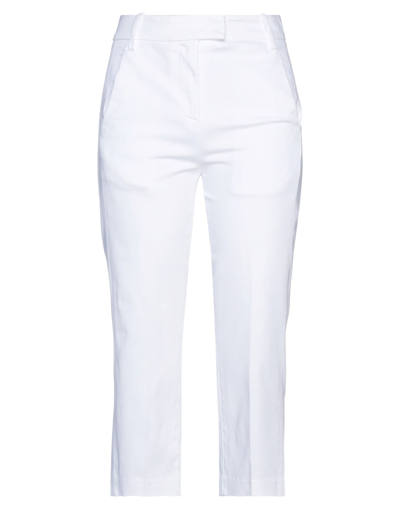 Dondup Cropped Pants In White