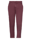 JACOB COHЁN JACOB COHЁN WOMAN JEANS BURGUNDY SIZE 30 COTTON, LYOCELL, ELASTANE