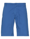 Daniele Alessandrini Man Shorts & Bermuda Shorts Bright Blue Size 30 Cotton, Elastane