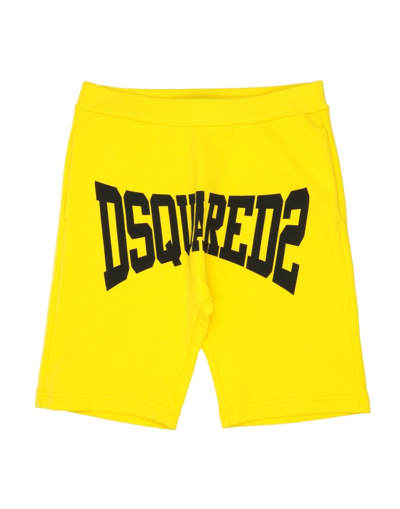 Dsquared2 Kids' Shorts & Bermuda Shorts In Yellow