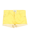 Aletta Kids'  Toddler Girl Shorts & Bermuda Shorts Yellow Size 4 Cotton, Polyester, Elastane