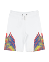 Marcelo Burlon County Of Milan Teen Wings Print Track Shorts In White