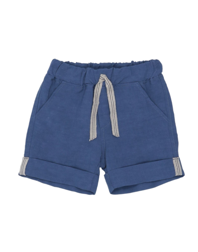 Aletta Babies'  Newborn Girl Shorts & Bermuda Shorts Blue Size 3 Viscose, Linen