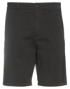 Department 5 Man Shorts & Bermuda Shorts Black Size 31 Cotton, Elastane
