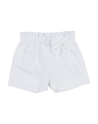 Aletta Kids'  Newborn Girl Shorts & Bermuda Shorts White Size 3 Cotton