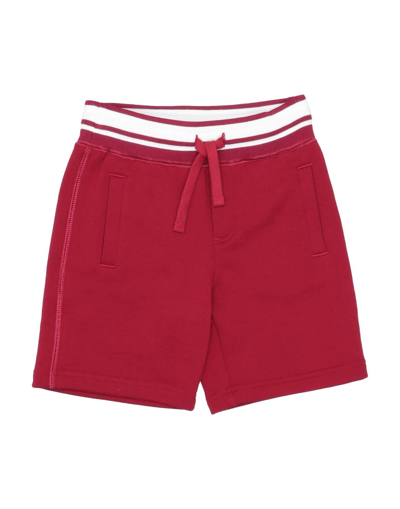 Dolce & Gabbana Kids' Shorts & Bermuda Shorts In Brick Red