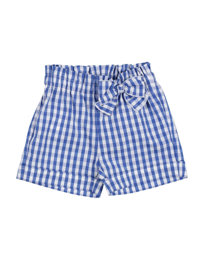 Aletta Kids'  Newborn Girl Shorts & Bermuda Shorts Blue Size 3 Cotton