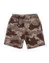 Douuod Camouflage-pattern Shorts In Brown