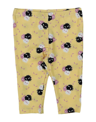 Fendi Kids' Leggings In Yellow