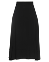 Semicouture Midi Skirts In Black