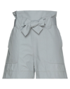 Drome Woman Shorts & Bermuda Shorts Light Grey Size S Cotton